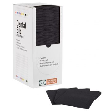 Πετσέτα Manicure Τρίφυλλη 33 x 45 cm - Black 125 pcs