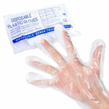 Γάντια Μιας Χρήσης Πολυαιθυλενίου 100pcs
