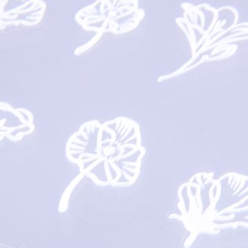 Αυτοκόλλητο 5D με ανάγλυφα λουλούδια No.3