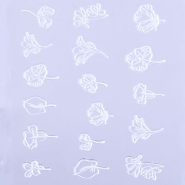 Αυτοκόλλητο 5D με ανάγλυφα λουλούδια No.3 - 