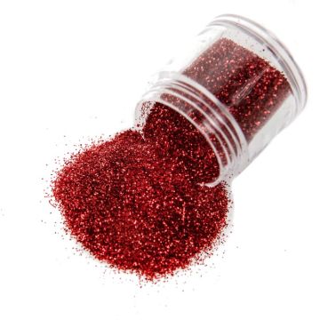 Σκόνη κόκκινο glitter 10g