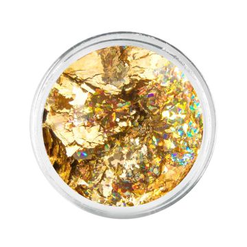 Opalescent Metallic Flakes Gold