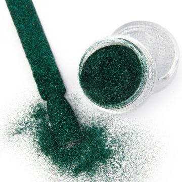 Velvet Effect Nail Powder Green