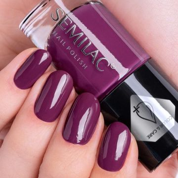 Semilac  - Μωβ Ενυδατικό  Βερνίκι Purple Color & Care C775 7ml - 