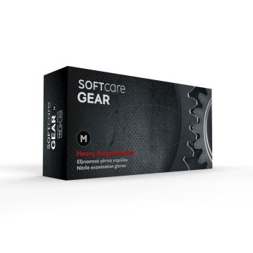 Γάντια νιτριλίου Soft Care Gear - Mαύρο XL