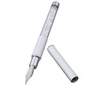 Πένα Nail Art White Strass - 